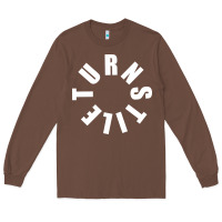 Chestnut TURNSTILE WHITE ON BLACK. Long Sleeve Tee - artisFamous