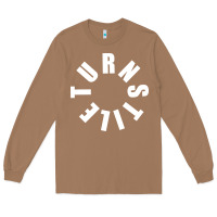 Toasted Coconut TURNSTILE WHITE ON BLACK. Long Sleeve Tee - artisFamous
