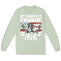 Matcha marine papa, gifts my favorite marine calls me pa pa military mother Long Sleeve Tee - artisFamous