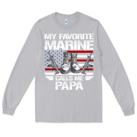Moon Dust marine papa, gifts my favorite marine calls me pa pa military mother Long Sleeve Tee - artisFamous