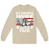Mushroom marine papa, gifts my favorite marine calls me pa pa military mother Long Sleeve Tee - artisFamous