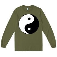 Army Green Yin and yang Long Sleeve Tee - artisFamous