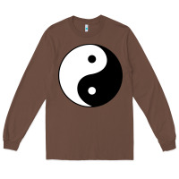 Chestnut Yin and yang Long Sleeve Tee - artisFamous