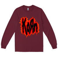 Burgundy vintage kor'n Long Sleeve Tee - artisFamous