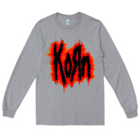 Heather Grey vintage kor'n Long Sleeve Tee - artisFamous