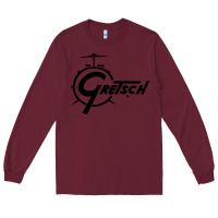 Burgundy gretsch Long Sleeve Tee - artisFamous