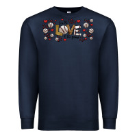 Navy for the love of the game baseball Premium Sweatshirt - Jasminsmagicworld