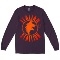 Plum italian stallion Long Sleeve Tee - artisFamous