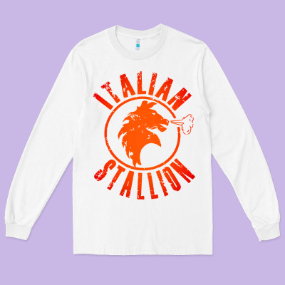 Italian Stallion Long Sleeve Tee Designed By Artisfamous