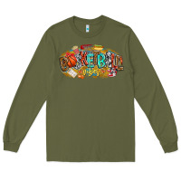 Army Green basketball vibes Long Sleeve Tee - CowhideDigitalArt