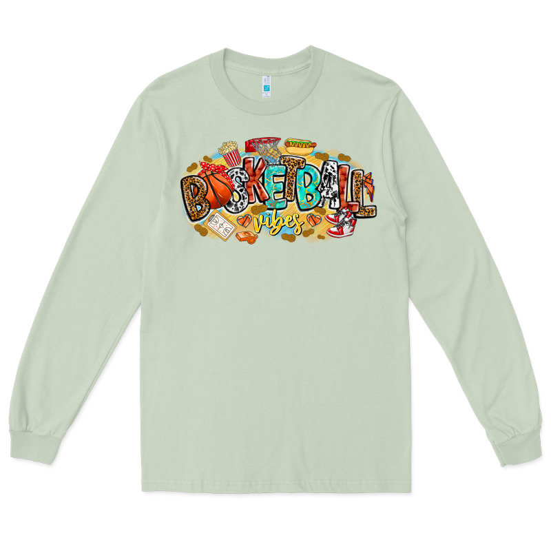 Basketball Vibes Long Sleeve Tee by CowhideDigitalArt | Teevron