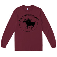 Burgundy neil young Long Sleeve Tee - artisFamous