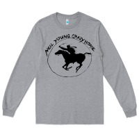 Heather Grey neil young Long Sleeve Tee - artisFamous