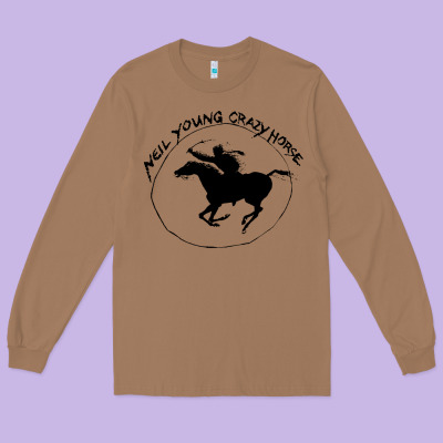 Neil Young Long Sleeve Tee Designed By Artisfamous