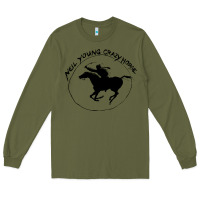 Army Green neil young Long Sleeve Tee - artisFamous