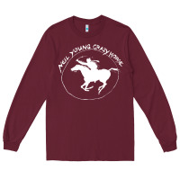 Burgundy neil young Long Sleeve Tee - artisFamous