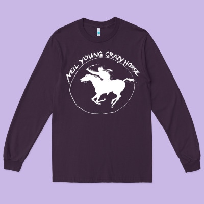 Neil Young Long Sleeve Tee Designed By Artisfamous