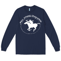 Navy neil young Long Sleeve Tee - artisFamous