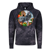 Cloud Black ameraucana rooster christmas Vintage Hoodie - LillyAllenDesigns