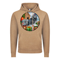 Vintage Coffee ameraucana rooster christmas Vintage Hoodie - LillyAllenDesigns