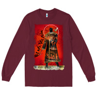Burgundy vintage candyman be my victim halloween Long Sleeve Tee - artisFamous