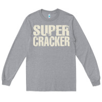 Heather Grey super cracker Long Sleeve Tee - artisFamous