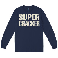 Navy super cracker Long Sleeve Tee - artisFamous
