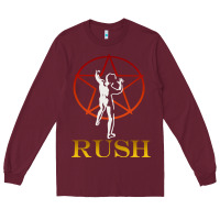 Burgundy rush vintage starman unisex Long Sleeve Tee - artisFamous
