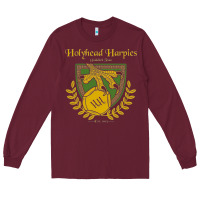 Burgundy holyhead harpies Long Sleeve Tee - artisFamous