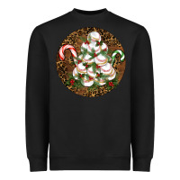 Black Merry Christmas Baseball Heavyweight Sweatshirt - RanaPortraitStore