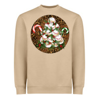 Mushroom Merry Christmas Baseball Heavyweight Sweatshirt - RanaPortraitStore