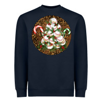 Navy Merry Christmas Baseball Heavyweight Sweatshirt - RanaPortraitStore