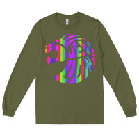 Army Green reflective 7 lions Long Sleeve Tee - artisFamous
