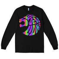 Black reflective 7 lions Long Sleeve Tee - artisFamous