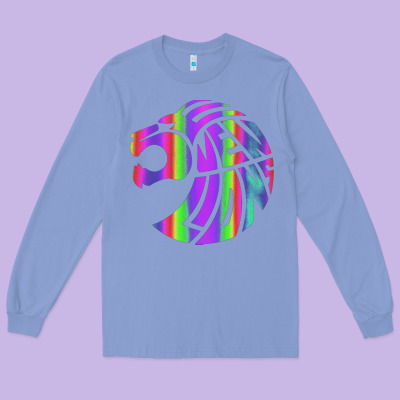 Reflective 7 Lions Long Sleeve Tee Designed By Artisfamous