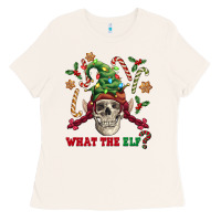 Bone what the elf skull Ladies Tee - FaDigitalArtStudio