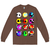 Chestnut geometry dash difficulty  faces Long Sleeve Tee - artisFamous