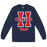 Navy howard 1867 university Long Sleeve Tee - artisFamous