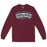 Burgundy san antonio sport Long Sleeve Tee - artisFamous