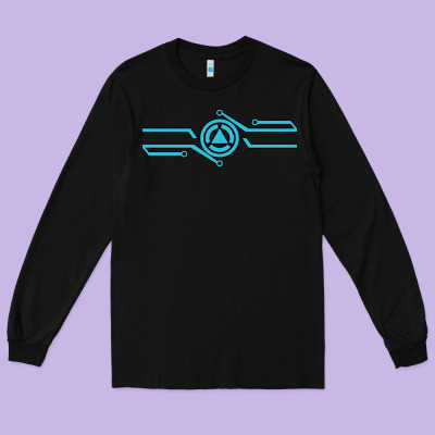 Tron Inspired Merch Long Sleeve Tee Designed By Artisfamous