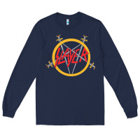 Navy heavy metal Long Sleeve Tee - artisFamous