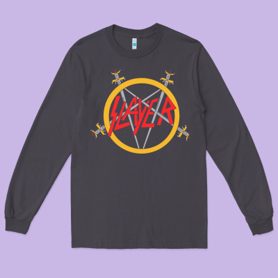 Heavy Metal Long Sleeve Tee Designed By Artisfamous