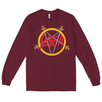Burgundy heavy metal Long Sleeve Tee - artisFamous