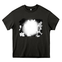 Asphalt Cowhide Bleached Heavy Core Tee - CowCowDesign
