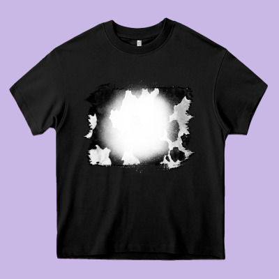 Cowhide Bleached Heavy Core Tee Designed By Cowcowdesign