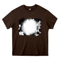 Chocolate Brown Cowhide Bleached Heavy Core Tee - CowCowDesign