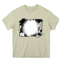 Mossy Cowhide Bleached Heavy Core Tee - CowCowDesign