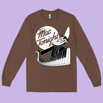 Mac Tonight Long Sleeve Tee Designed By Artisfamous