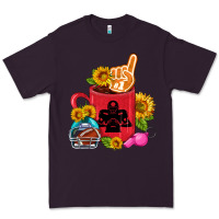 Plum Western Football Coffee cup Premium Tee - FaDigitalArtStudio