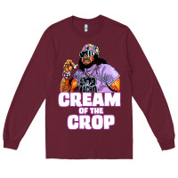 Burgundy macho cream of the crop Long Sleeve Tee - artisFamous